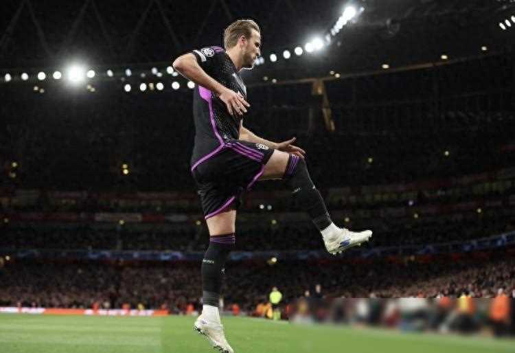 热刺锋凯恩持续火热进球，球队逼平阿森纳巩固前四位置