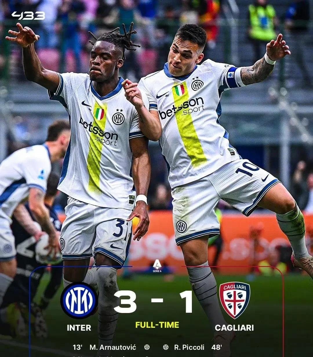 尤文图斯击败卡利亚里,豪取三分 尤文图斯击败卡利亚里,豪取三分